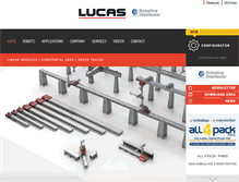 Tablet Screenshot of lucas-robotic-system.com